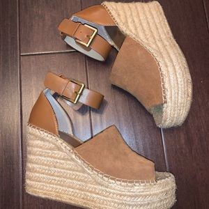 Marc Fisher Espadrille Wedges Size 8